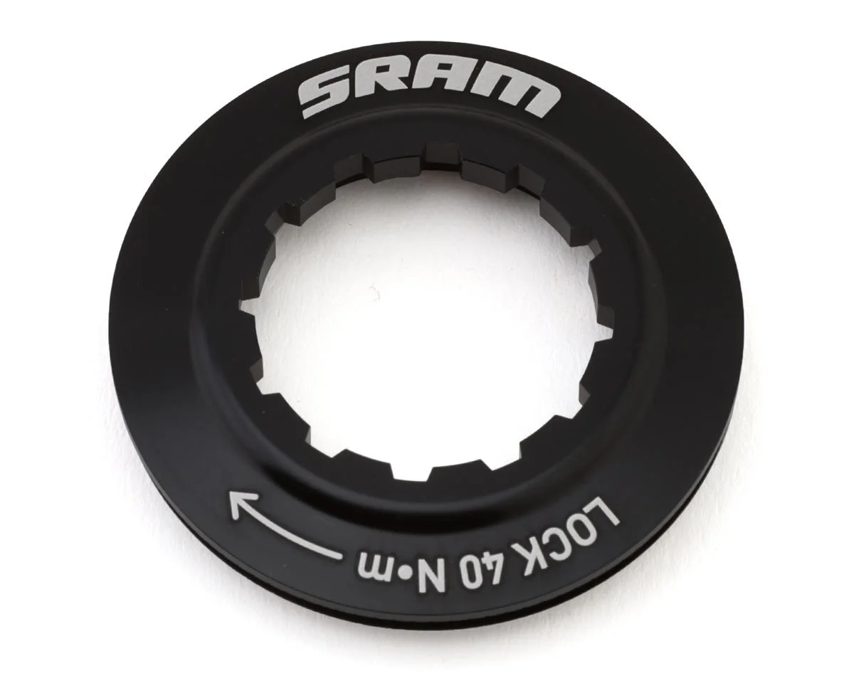 SRAM Centerlock Rotor Lockring (Black) (Internal Spline)